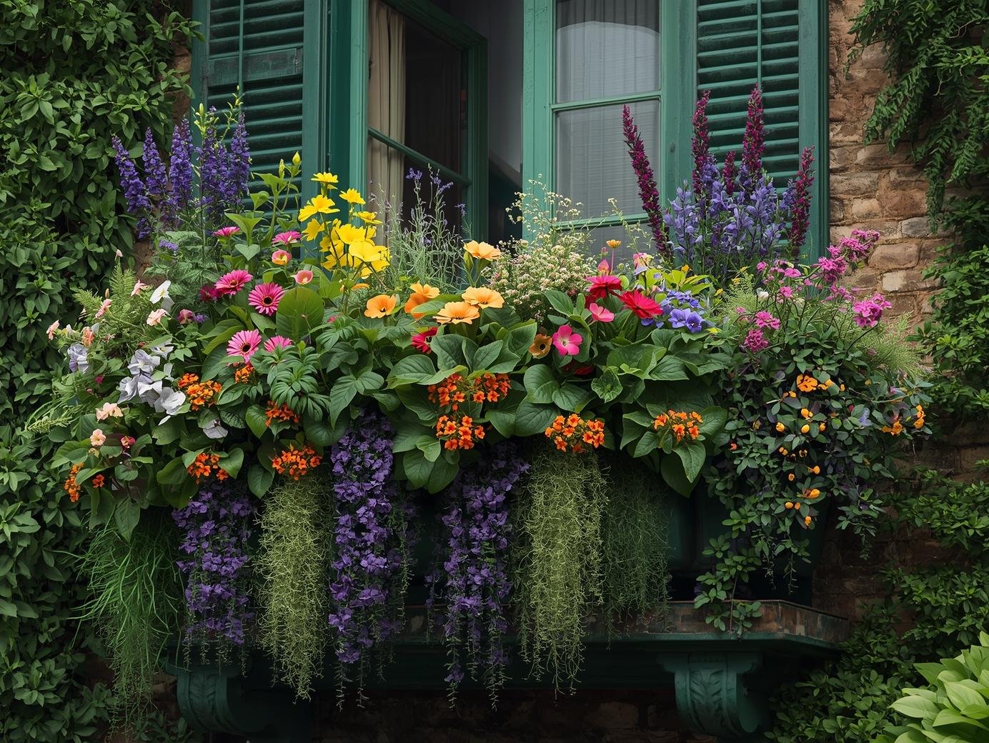 Vores mission - en grøn altan med blomster og krydderurter